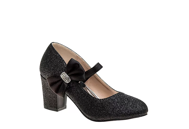 Badgley Mischka Girls Bownus Dress Shoe - Black 1 Badgley Mischka Girls Bownus Dress Shoe - Black