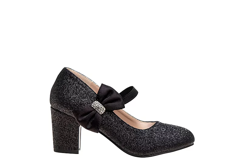 Badgley Mischka Girls Bownus Dress Shoe - Black 2 Badgley Mischka Girls Bownus Dress Shoe - Black - Image 2