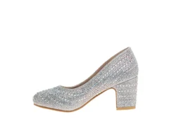 Badgley Mischka Girls Jemtastic Dress Shoe - Silver -bergfreunde shop US 01 702612 03