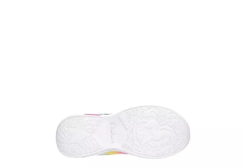 Skechers Girls Unicorn Dreams Light Up Sneaker - Light Blue 7 Skechers Girls Unicorn Dreams Light Up Sneaker - Light Blue - Image 7