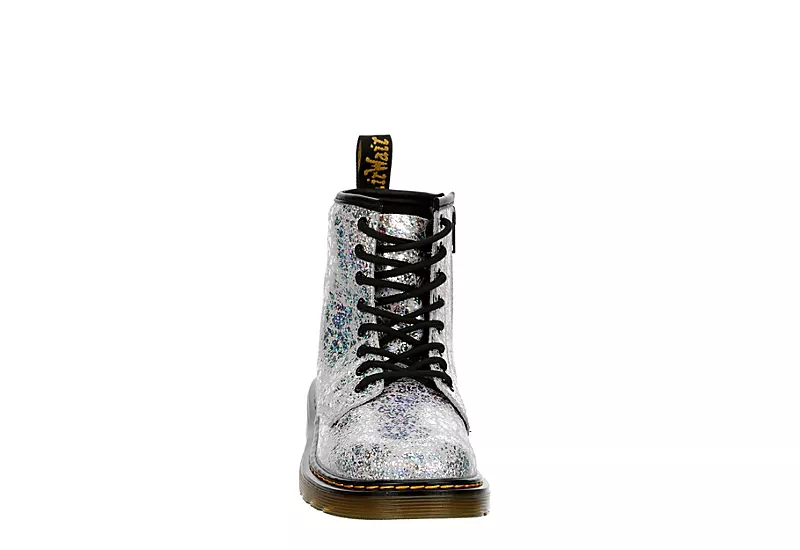 Dr. Martens Dr.martens Girls 1460 Combat Boot - Grey 3 Dr. Martens Dr.martens Girls 1460 Combat Boot - Grey - Image 3