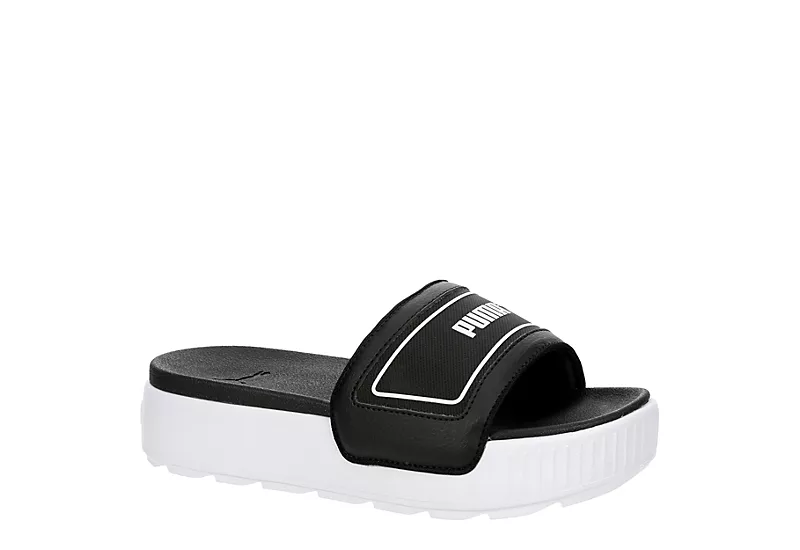Puma Girls Karmen Slide Sandal - Black 1 Puma Girls Karmen Slide Sandal - Black