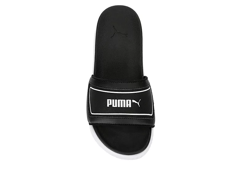 Puma Girls Karmen Slide Sandal - Black 6 Puma Girls Karmen Slide Sandal - Black - Image 6