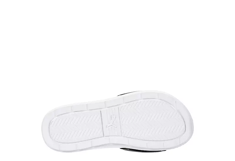 Puma Girls Karmen Slide Sandal - Black 7 Puma Girls Karmen Slide Sandal - Black - Image 7