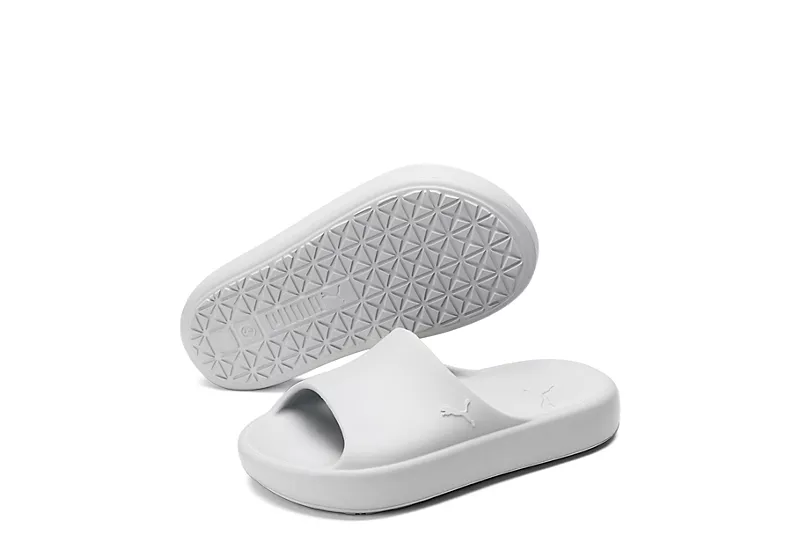 Puma Girls Shibui Cat Slide Sandal - Grey 1 Puma Girls Shibui Cat Slide Sandal - Grey