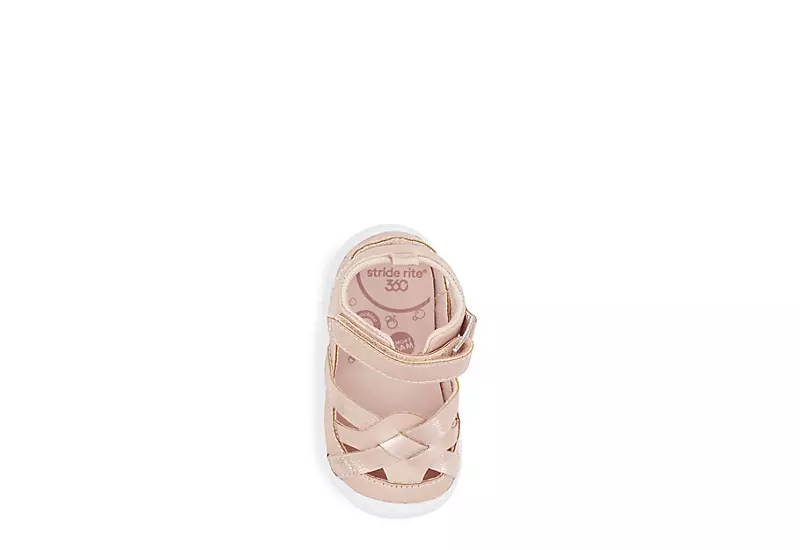 Stride Rite Girls Infant Mallory Sandal - Pink 6 Stride Rite Girls Infant Mallory Sandal - Pink - Image 6