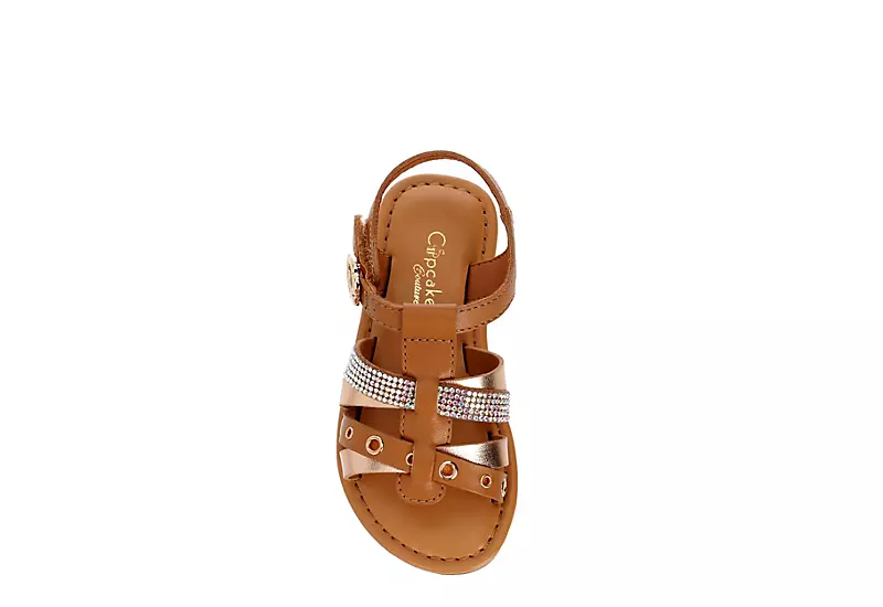 Cupcake Couture Girls Infant Eva Sandal - Tan 6 Cupcake Couture Girls Infant Eva Sandal - Tan - Image 6