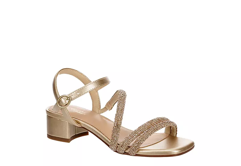 Cupcake Couture Girls Elora Dress Sandal - Champagne 1 Cupcake Couture Girls Elora Dress Sandal - Champagne