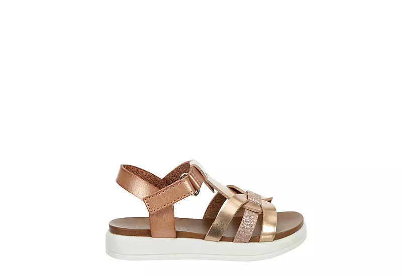 Cupcake Couture Girls Infant Lil Kenna Sandal - Rose Gold 2 Cupcake Couture Girls Infant Lil Kenna Sandal - Rose Gold - Image 2