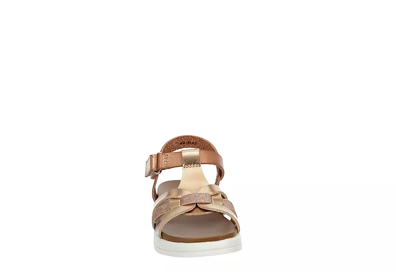 Cupcake Couture Girls Infant Lil Kenna Sandal - Rose Gold 3 Cupcake Couture Girls Infant Lil Kenna Sandal - Rose Gold - Image 3