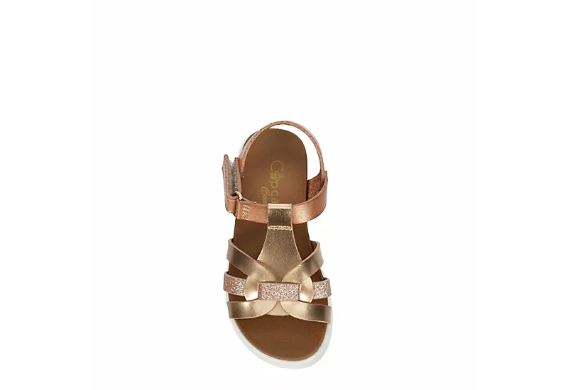 Cupcake Couture Girls Infant Lil Kenna Sandal - Rose Gold 6 Cupcake Couture Girls Infant Lil Kenna Sandal - Rose Gold - Image 6