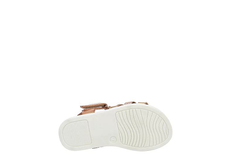 Cupcake Couture Girls Infant Lil Kenna Sandal - Rose Gold 7 Cupcake Couture Girls Infant Lil Kenna Sandal - Rose Gold - Image 7