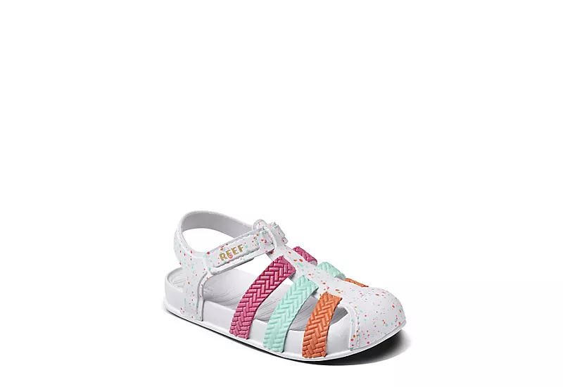 Reef Girls Infant Little Water Beachy Sandal - White 1 Reef Girls Infant Little Water Beachy Sandal - White