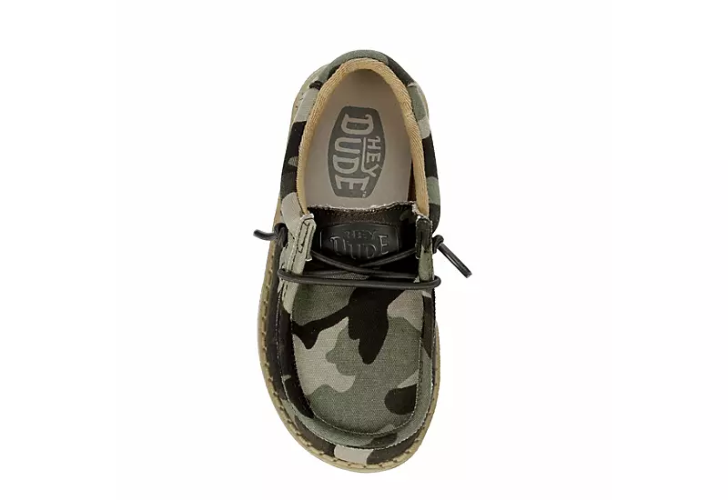 Heydude Boys Wally Youth Slip On Sneaker - Camo 6 Heydude Boys Wally Youth Slip On Sneaker - Camo - Image 6