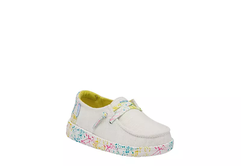 Heydude Girls Infant Wendy Toddler Slip On Sneaker - White 1 Heydude Girls Infant Wendy Toddler Slip On Sneaker - White
