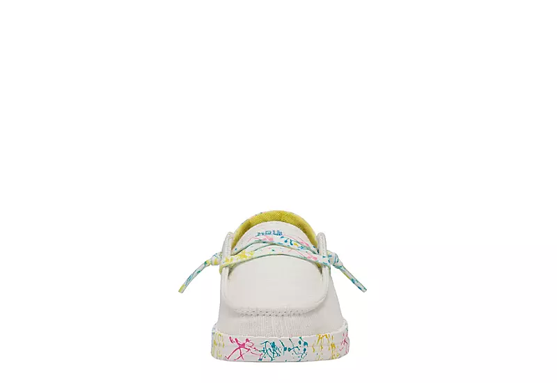 Heydude Girls Infant Wendy Toddler Slip On Sneaker - White 3 Heydude Girls Infant Wendy Toddler Slip On Sneaker - White - Image 3