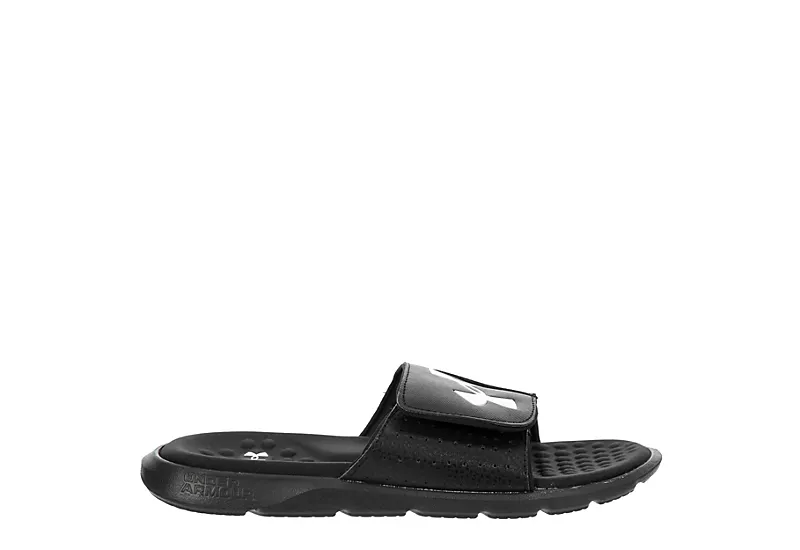 Under Armour Boys Ignite Pro Slide Sandal - Black 2 Under Armour Boys Ignite Pro Slide Sandal - Black - Image 2