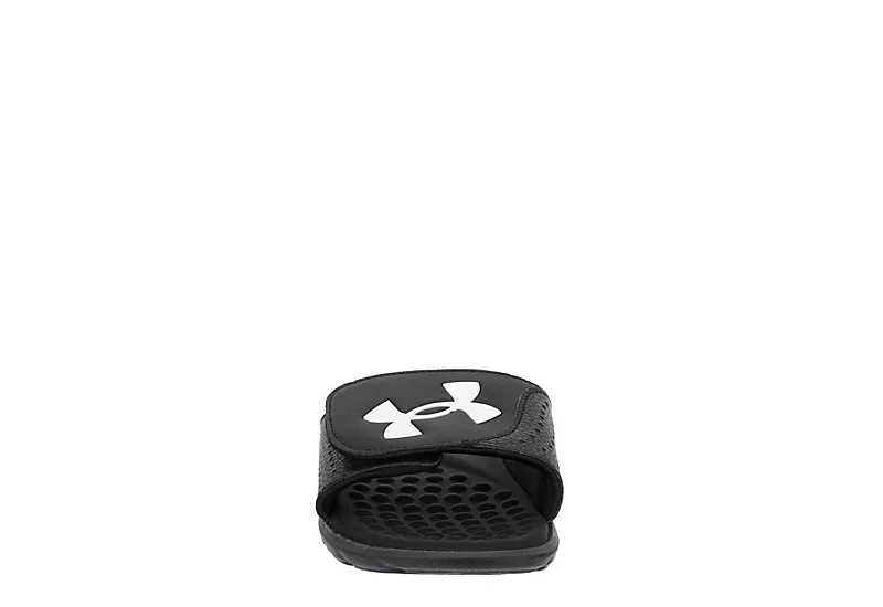Under Armour Boys Ignite Pro Slide Sandal - Black 3 Under Armour Boys Ignite Pro Slide Sandal - Black - Image 3