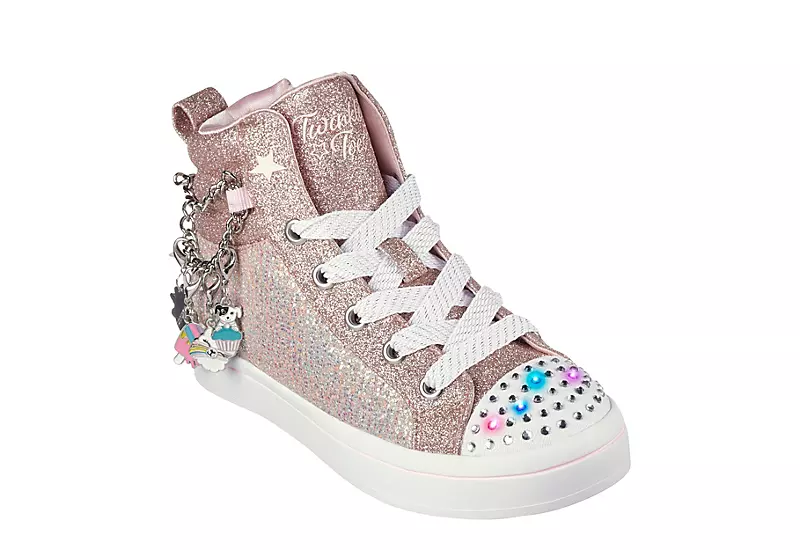 Skechers Girls Twi-lites 2.0 Twinkle Toes Light Up Sneaker - Rose Gold 1 Skechers Girls Twi-lites 2.0 Twinkle Toes Light Up Sneaker - Rose Gold