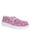 Heydude Girls Wendy Youth Rise Slip On Sneaker - Purple