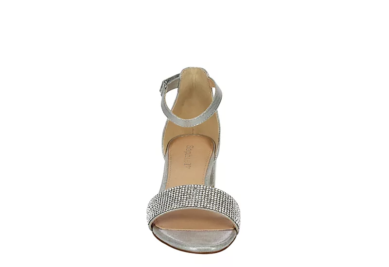 Sophie17 Girls Infant Lil Krystal Dress Sandal - Silver 3 Sophie17 Girls Infant Lil Krystal Dress Sandal - Silver - Image 3