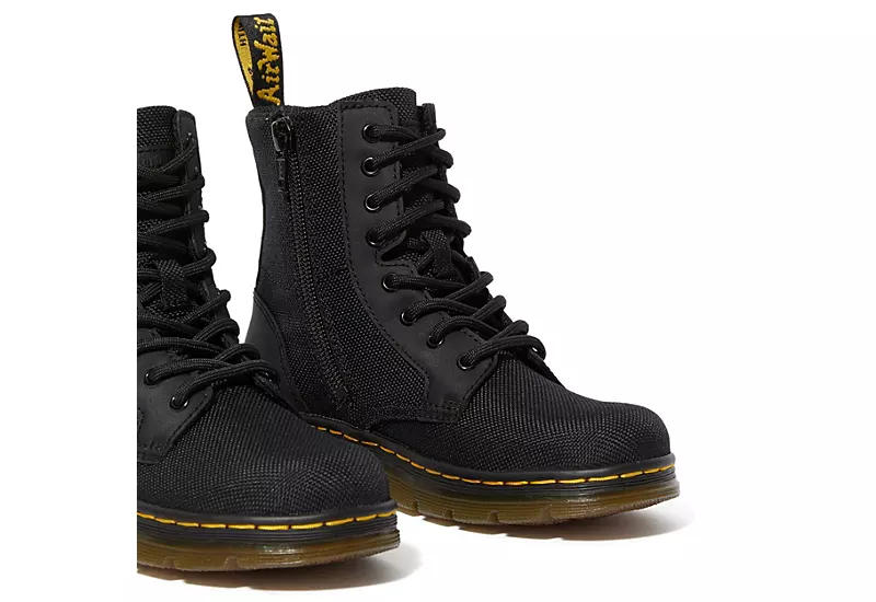 Dr. Martens Dr.martens Boys Combs Combat Boot - Black 3 Dr. Martens Dr.martens Boys Combs Combat Boot - Black - Image 3