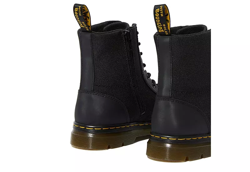 Dr. Martens Dr.martens Boys Combs Combat Boot - Black 4 Dr. Martens Dr.martens Boys Combs Combat Boot - Black - Image 4