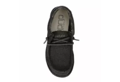 Heydude Boys Wally Youth Slip On Sneaker - Black -bergfreunde shop US 01 733081 05