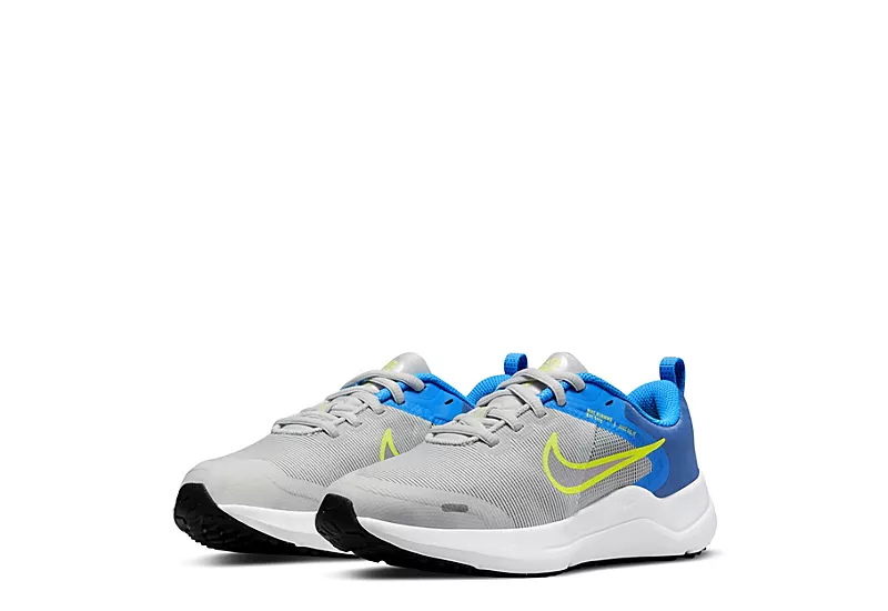Nike Boys Downshifter 12 Sneaker - Grey 1 Nike Boys Downshifter 12 Sneaker - Grey