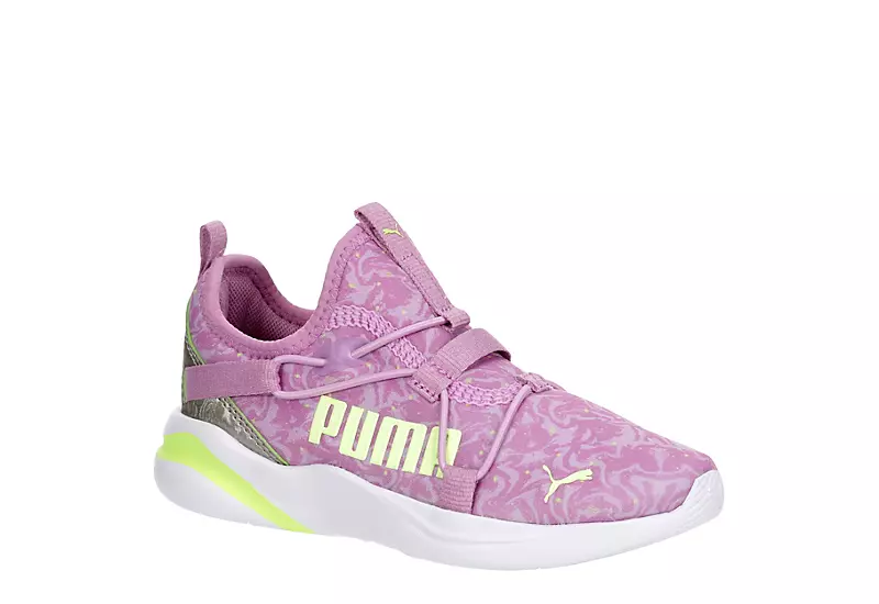 Puma Girls Softride Rift Slip On Sneaker - Pink 1 Puma Girls Softride Rift Slip On Sneaker - Pink