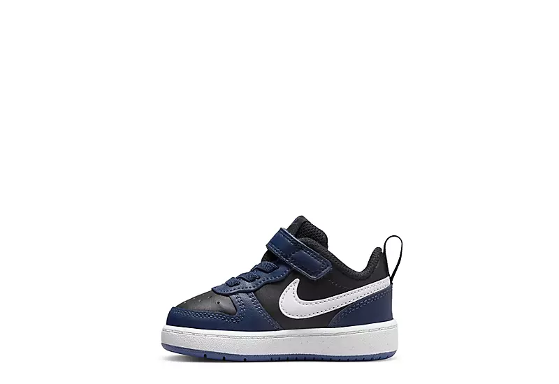Nike Boys Infant Court Borough 2 Low Top Sneaker - Navy 3 Nike Boys Infant Court Borough 2 Low Top Sneaker - Navy - Image 3