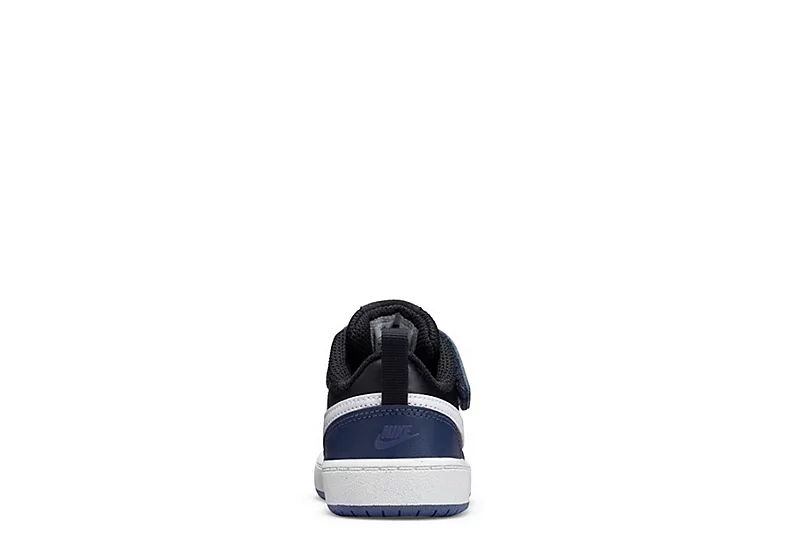 Nike Boys Infant Court Borough 2 Low Top Sneaker - Navy 4 Nike Boys Infant Court Borough 2 Low Top Sneaker - Navy - Image 4