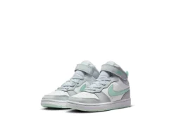 Nike Girls Court Borough 2 Mid Top Sneaker - Platinum