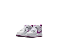 Nike Girls Infant Court Borough 2 Mid Top Sneaker - Platinum