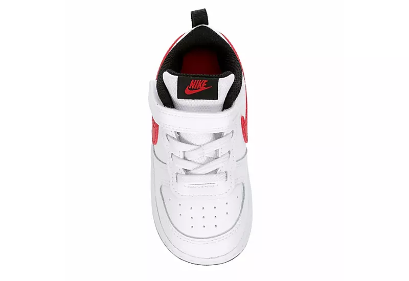 Nike Boys Infant Court Borough 2 Low Top Sneaker - White 6 Nike Boys Infant Court Borough 2 Low Top Sneaker - White - Image 6