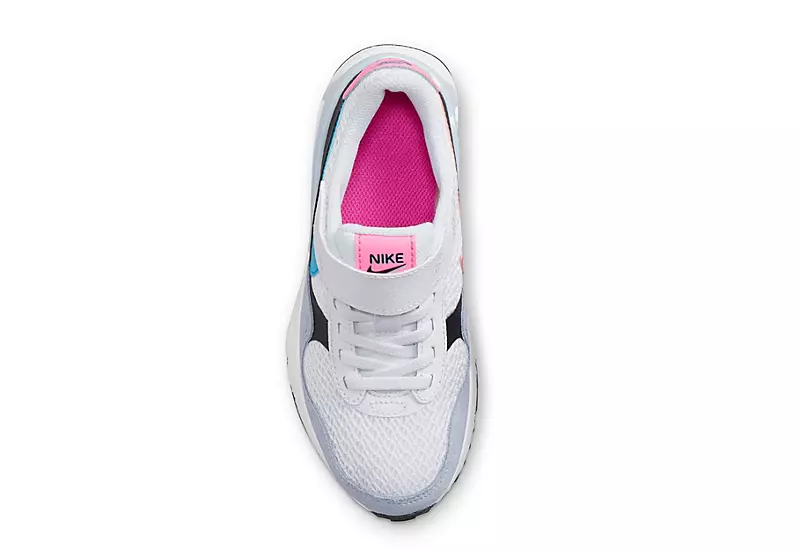 Nike Girls Air Max Systm Bp Sneaker - White 5 Nike Girls Air Max Systm Bp Sneaker - White - Image 5
