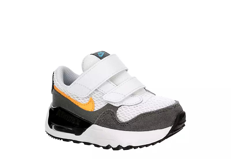Nike Boys Infant Air Max Systm Td Sneaker - White 1 Nike Boys Infant Air Max Systm Td Sneaker - White