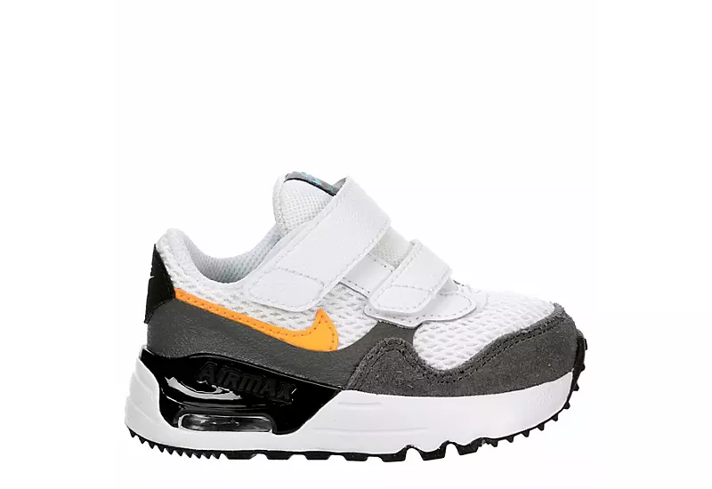 Nike Boys Infant Air Max Systm Td Sneaker - White 2 Nike Boys Infant Air Max Systm Td Sneaker - White - Image 2