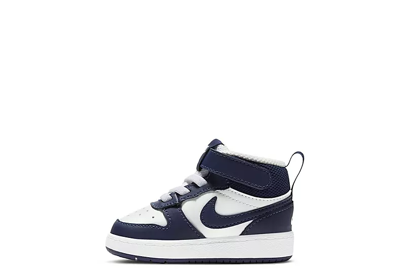 Nike Boys Infant Court Borough Mid 2 Sneakers - White 3 Nike Boys Infant Court Borough Mid 2 Sneakers - White - Image 3
