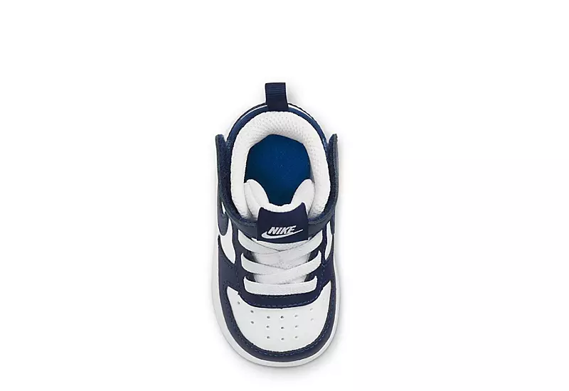 Nike Boys Infant Court Borough Mid 2 Sneakers - White 5 Nike Boys Infant Court Borough Mid 2 Sneakers - White - Image 5
