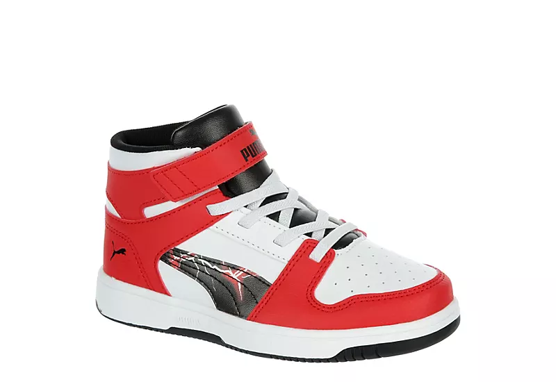 Puma Boys Rebound Layup Sl Sneaker - White 1 Puma Boys Rebound Layup Sl Sneaker - White