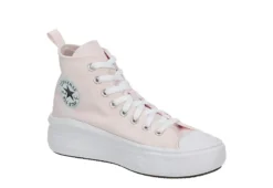 Converse Girls Chuck Taylor All Star Move High Top Sneaker - Pink