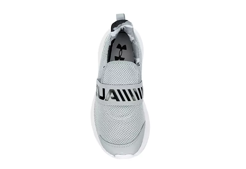Under Armour Boys Surge Slip On Sneaker - Grey 6 Under Armour Boys Surge Slip On Sneaker - Grey - Image 6