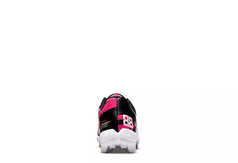 Nike Girls Hyperdiamond 4 Keystone Softball Cleat - Black 4 Nike Girls Hyperdiamond 4 Keystone Softball Cleat - Black - Image 4