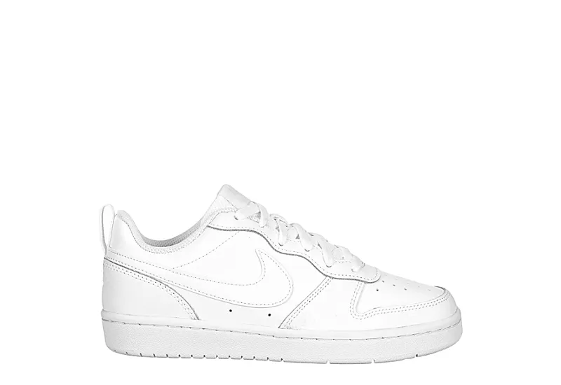Nike Boys Court Borough 2 Low Top Sneaker - White 2 Nike Boys Court Borough 2 Low Top Sneaker - White - Image 2