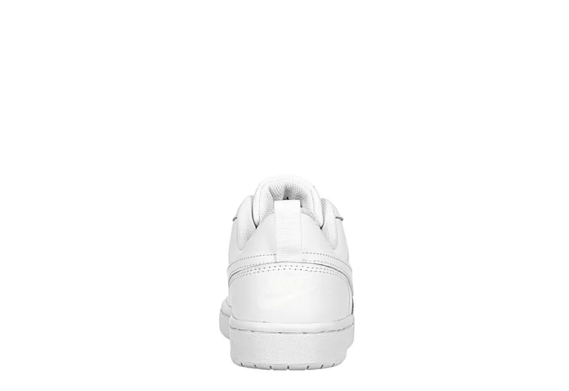Nike Boys Court Borough 2 Low Top Sneaker - White 5 Nike Boys Court Borough 2 Low Top Sneaker - White - Image 5