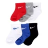 Nike Boys Ankle Socks 6 Pairs - Assorted