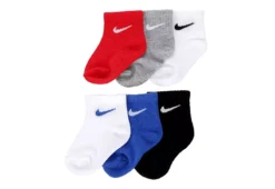 Nike Boys Ankle Socks 6 Pairs - Assorted