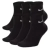 Nike Boys Everyday Cushion Quarter Socks 6 Pairs - Black