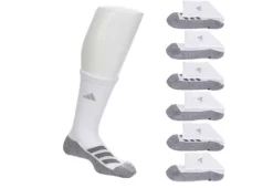 Adidas Boys Cushioned Crew Socks 6 Pairs - White